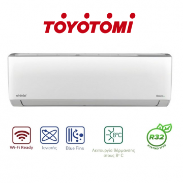 Toyotomi Kenzo KTN22/KTG22-24R32 Κλιματιστικό Inverter 24000 BTU A++/A+++ με Ιονιστή και Wi-Fi